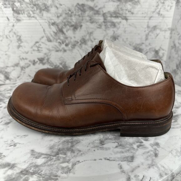 FOOTPRINTS Birkenstock Men Brown Leather Oxfords Lace Up Shoe Size 43 US 10-10.5 - Picture 3 of 9